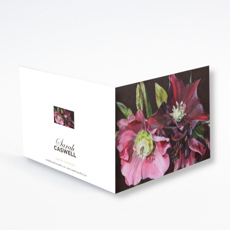 Greetings Card - Gothic Hellebore - Image 2